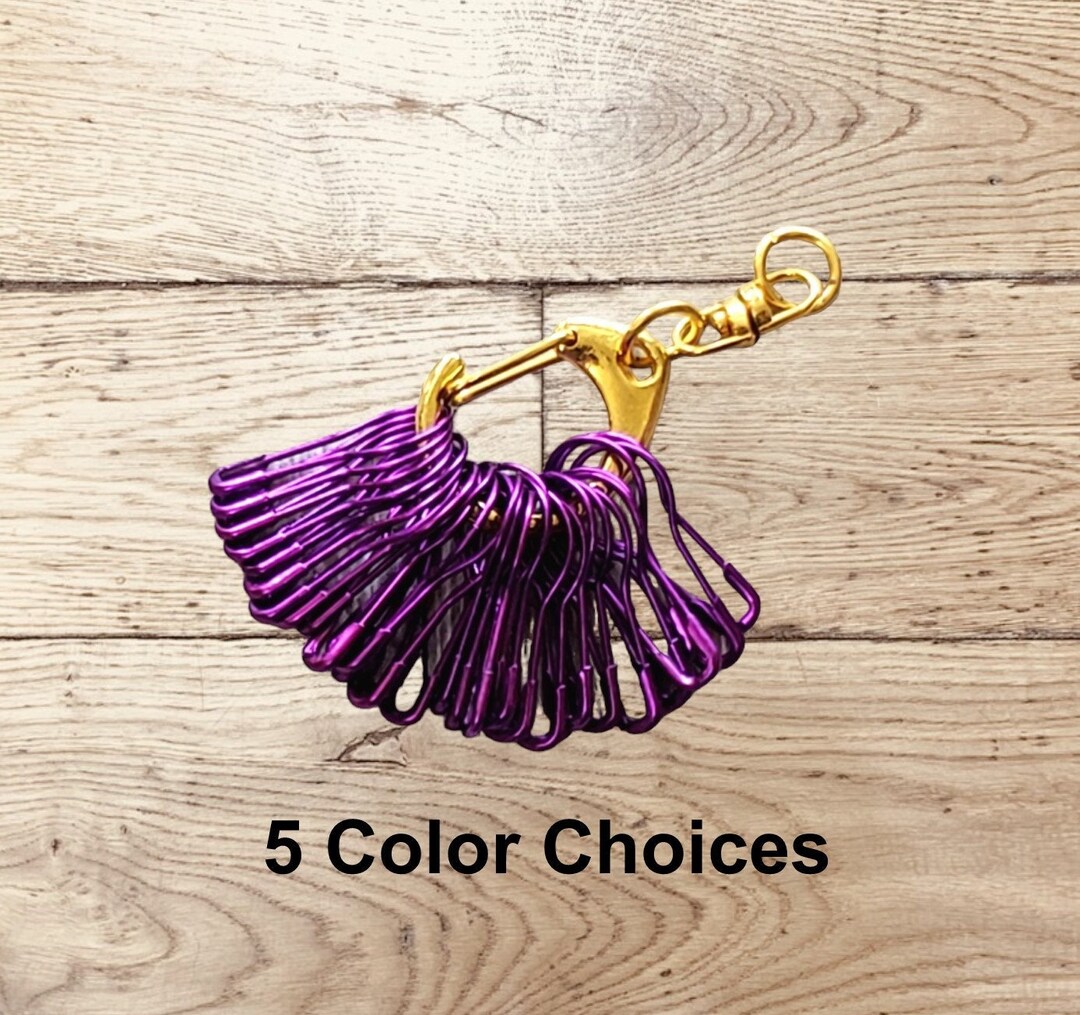 Bulb Safety Pin Stitch Markers, Progress Keepers for Knitting or