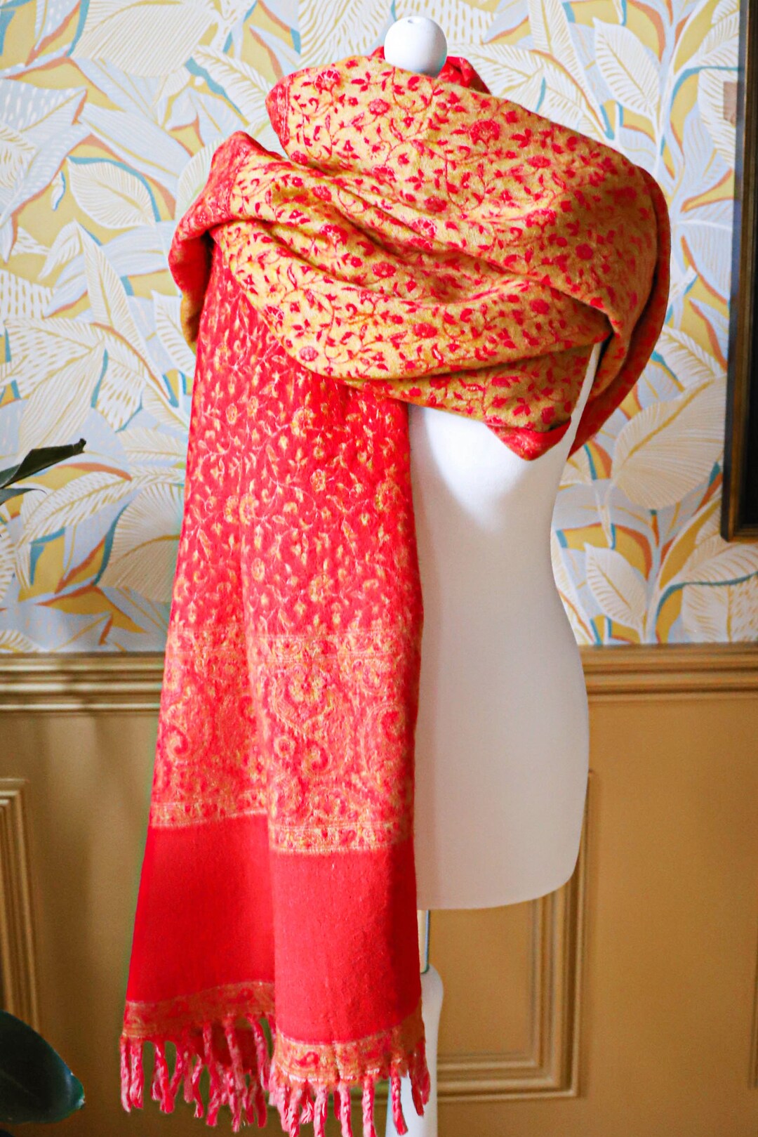 Reversible Tibetan Shawl Etsy