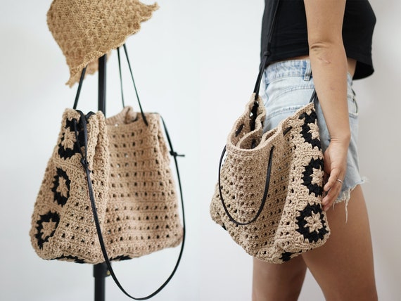 【Raucohouse】Roti crochet net shoulder bag Raucohouse