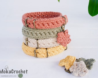 Dog Collar & Leash Crochet Pattern PDF + Video | Boho Pet Accessory | Digital Download | Step-by-Step Tutorial, Boho Pet Gift Idea