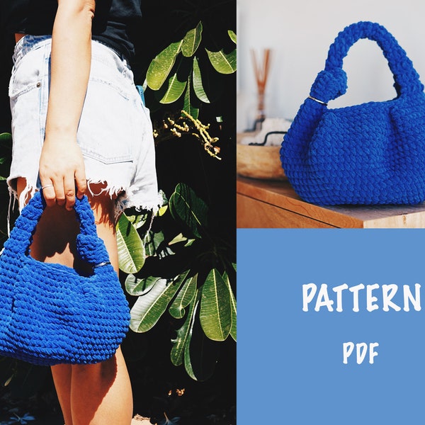 Handbag Crochet Pattern, Winter Bag,Summer Bag, Party Bag, Tote Bag, Women Elegant Cute Handbag Purse