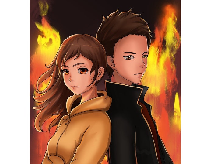 Valentines Gift. Custom Anime Portrait, Anime Couple Personalized Illustration, Anniversary Gifts, Custom Anime Commission, Anime From Photo