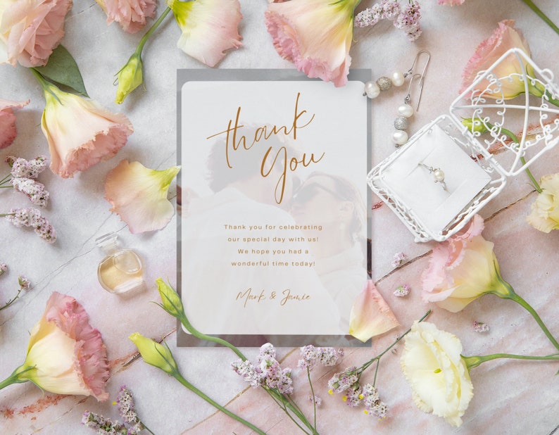 Instant Download, Printed Modern Floral Thank You Cards, Bridal Shower Thank You Card, Baby Shower Thank You Cards, Note Cards with Envelopes, Wedding Thank You CARD, Printed Thank you card, Custom Thank You Cards, pack of thank you gift card,