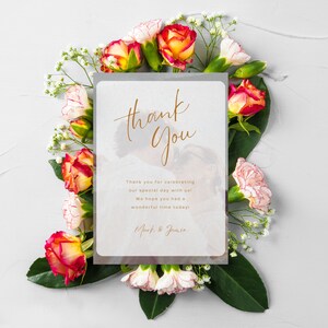 Instant Download, Printed Modern Floral Thank You Cards, Bridal Shower Thank You Card, Baby Shower Thank You Cards, Note Cards with Envelopes, Wedding Thank You CARD, Printed Thank you card, Custom Thank You Cards, pack of thank you gift card,