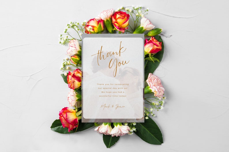 Instant Download, Printed Modern Floral Thank You Cards, Bridal Shower Thank You Card, Baby Shower Thank You Cards, Note Cards with Envelopes, Wedding Thank You CARD, Printed Thank you card, Custom Thank You Cards, pack of thank you gift card,