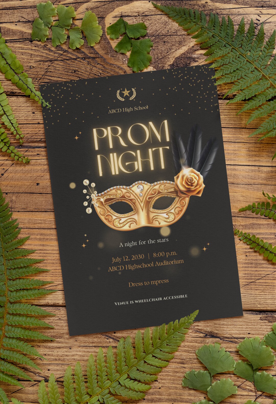 Prom Day Sign PRINTED Minimalist Prom Welcome Sign Template, Welcome Prom Sign,disco ...