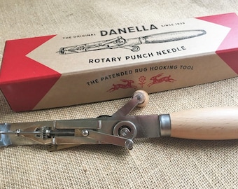 Danella Semi-automatic Tufting Tool. Fast Manual Punch Needle. The Original Rug Hooking Tool from Denmark