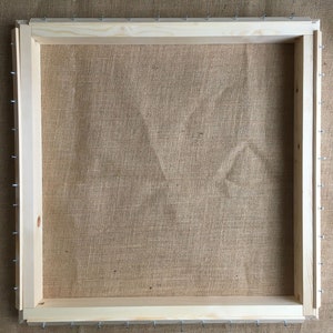 Punch Needle / Cadre pour tufting 49 x 49 cm. Pour le crochetage de tapis, le capitonnage et le travail à l&#39;aiguille. Idéal pour travailler avec l&#39;aiguille Danella. Fabriqué au Danemark