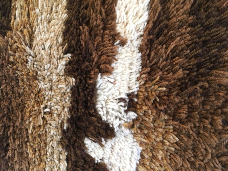 Rya Rug Making Kit. 70 X 110cm. Design Drawn Onto the Jute Backing for