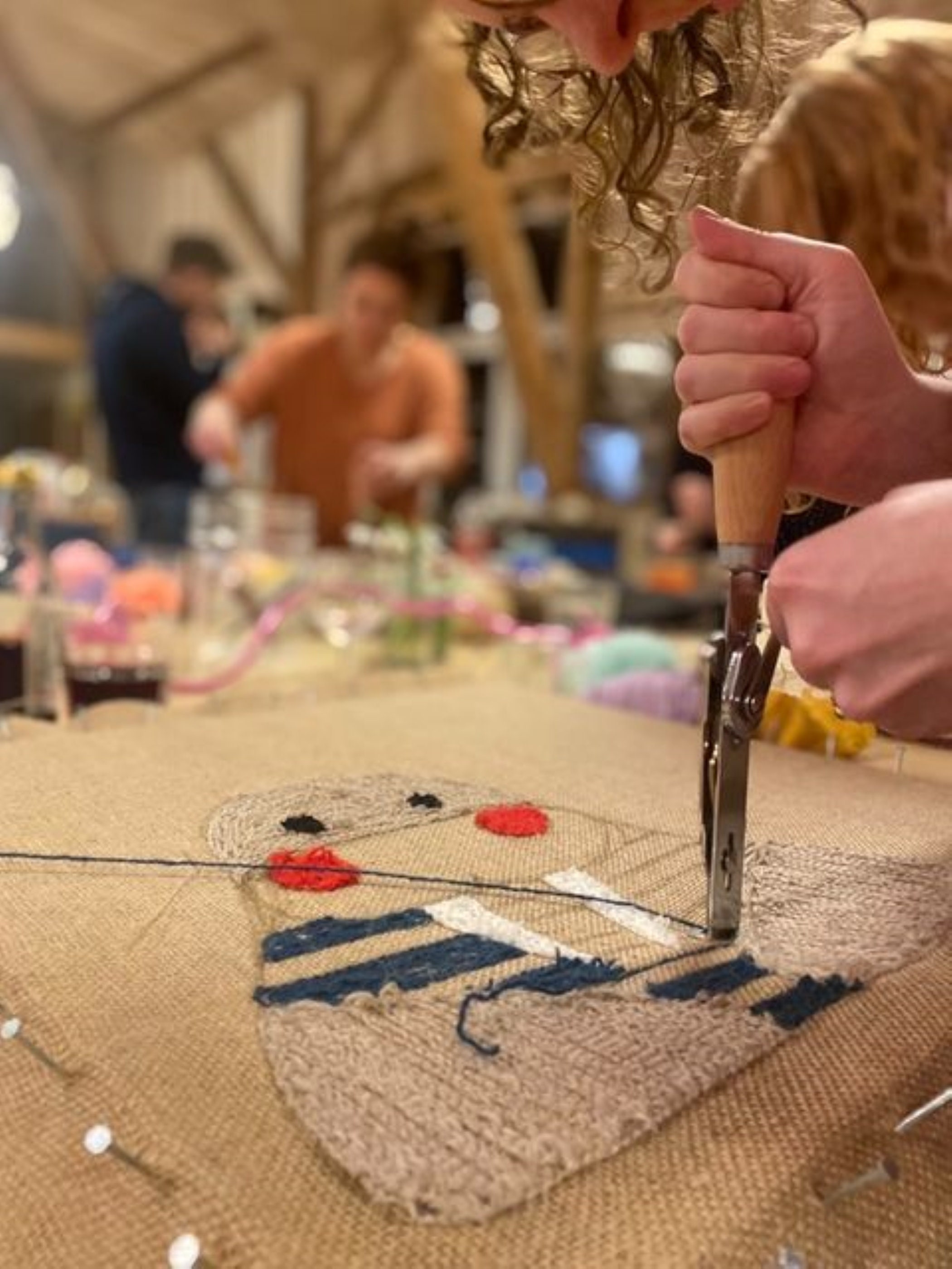 Punch Needle Kit / Tufting Kit. 1 Danella Needle Tool Frame 6 Wool