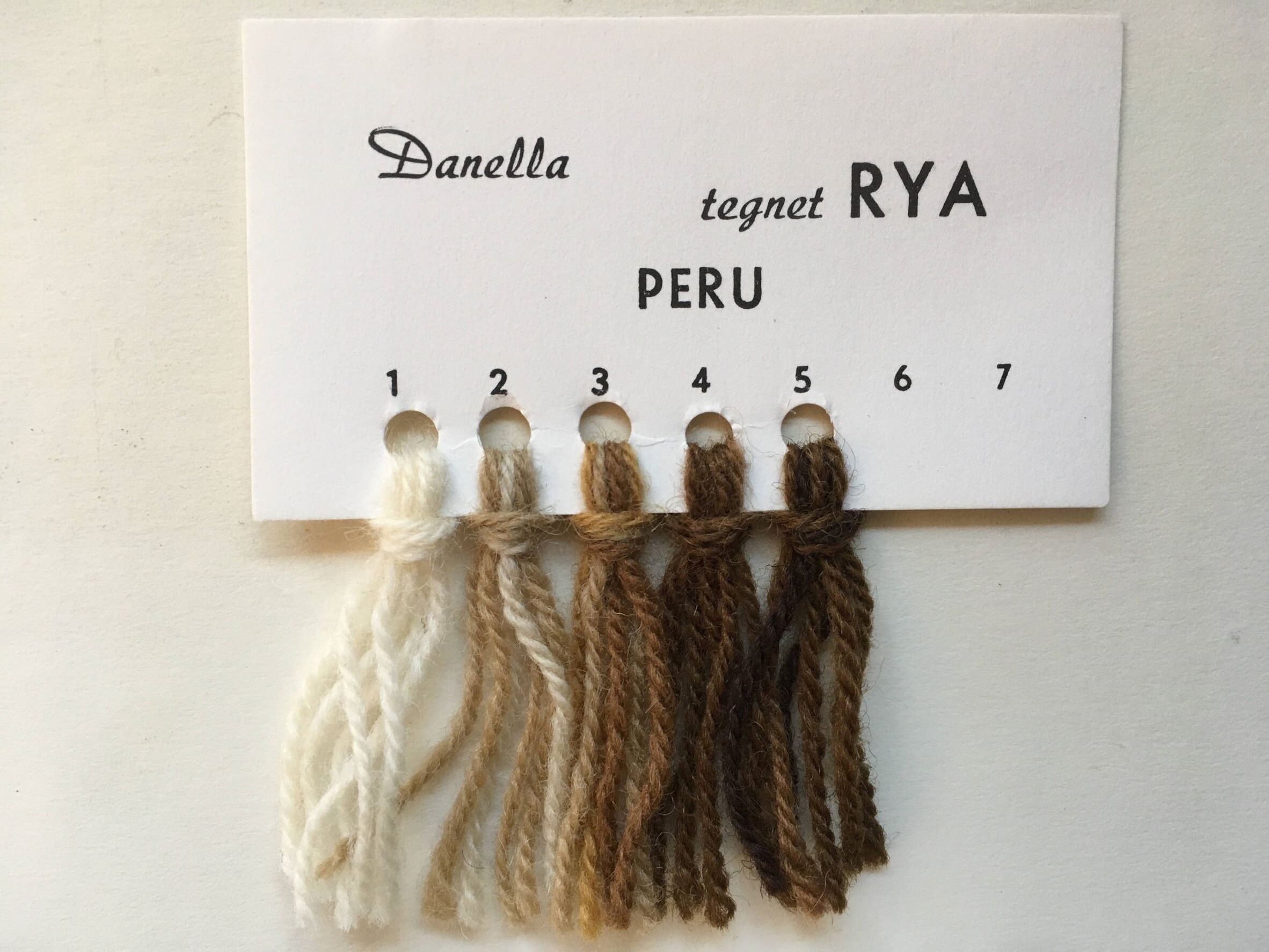 Rya Rug Making Kit. 70 X 110cm. Design Drawn Onto the Jute Backing for