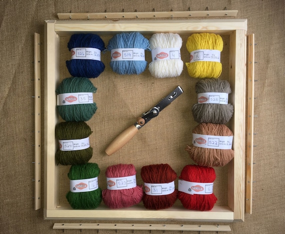Complete Rug Tufting Kits | Tufting Gun, Wool Yarn, Frame & More