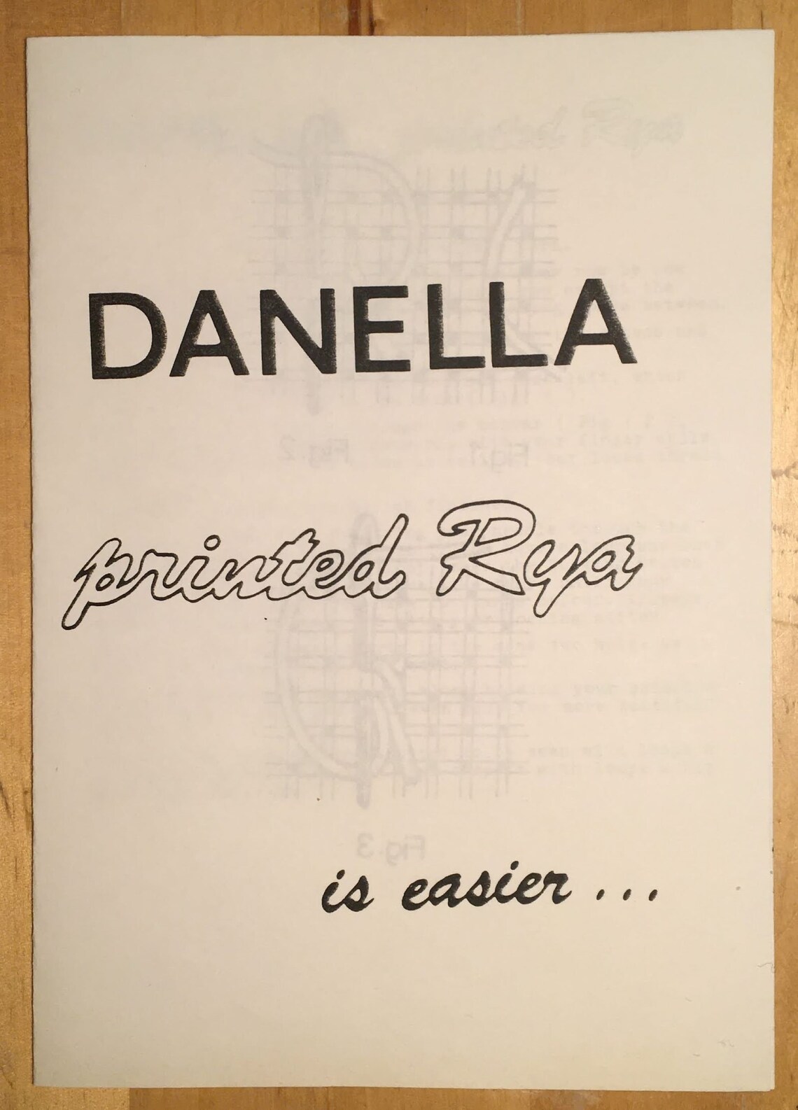 Rya Rug Making Kit. 70 X 110cm. Design Drawn Onto the Jute Backing for