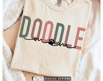 Doodle Mom SVG PNG - Hundemama Design (Digitaler Download)