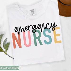 emergency nurse svg, ER nurse png, nurse cricut cut file and sublimation