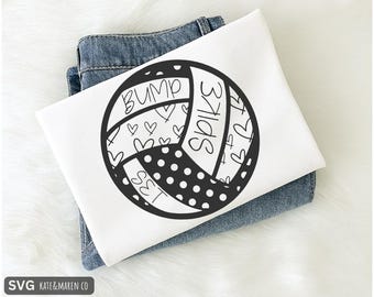 Volleyball Mom SVG: Bump, Set, Spike Design (Digital Download)