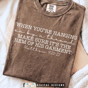 Hanging By a Thread SVG PNG: Christian Bible Verse, Scripture Design (Digital Download)