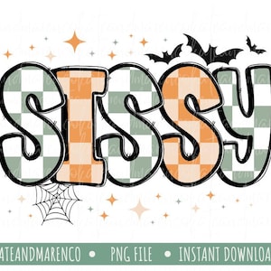 Halloween Sissy PNG: Sister Fall Sublimation  Design (Digital Download)