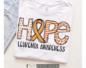 Leukemia Awareness PNG: Orange Ribbon Design (Digital Download)