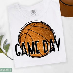 basketball mom png, game day png, glitter basketball sublimation