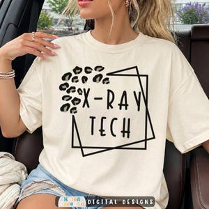 X-Ray Tech SVG PNG: Radiology Technician Design (Digital Download)