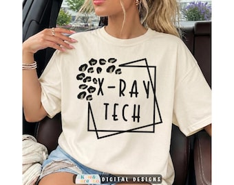 X-Ray Tech SVG PNG: Radiology Technician Design (Digital Download)