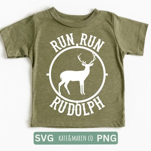 run run rudolph svg, jongen kerst svg, grappige kerst svg, jacht svg, camo kerst cricut gesneden bestand en sublimatie