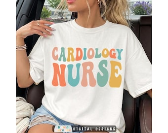 Cardiology Nurse SVG PNG: Heart Nurse Design (Digital Download)