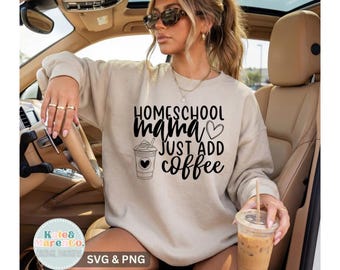 Homeschool Mama SVG PNG: Homeschooling Design (Digital Download)