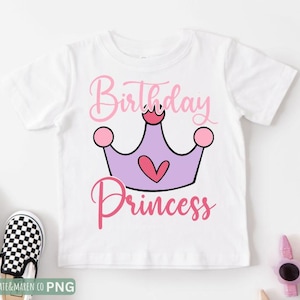 Birthday princess svg, girl birthday cricut cut file and sublimation