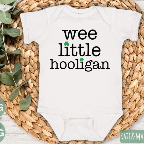 wee little hooligan svg, baby st patrick svg, first st patrick svg, saint patty cricut cut file and sublimation