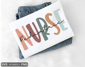 Pediatric Nurse SVG PNG: Pediatrics Design (Digital Download)
