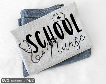 Infirmière scolaire PNG SVG : conception d'infirmières (téléchargement numérique)
