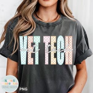 Vet Tech PNG: Veterinary Technician Sublimation Design (Digital Download)