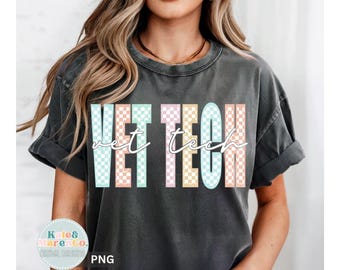 Vet Tech PNG : conception de sublimation de technicien vétérinaire (téléchargement numérique)