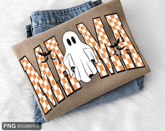 Spooky Mama PNG: Retro Halloween Sublimation Design (Digital Download)