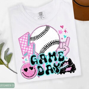 game day png, baseball mama png, retro baseball png, baseball sublimation