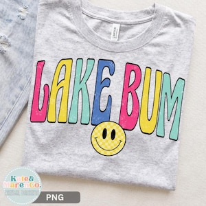 Lake Bum PNG: Retro Summer Vacation Design (Digital Download)
