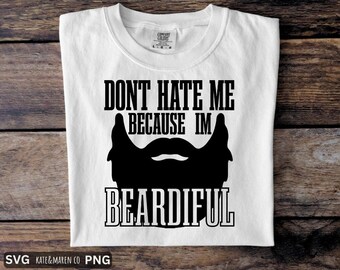 Beardiful SVG: Funny Dad Beard Father’s Day Design (Digital Download)