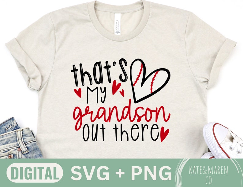 Baseball Grandma Svg Thats My Grandson Out There Png - Etsy
