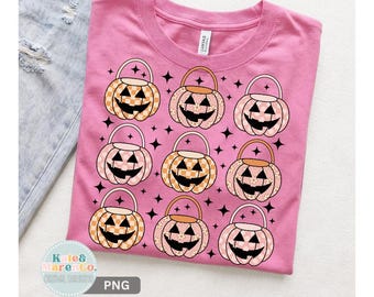 Citrouille d'Halloween BCBG PNG : Conception de coquettes Jack O Lantern Girl (téléchargement numérique)
