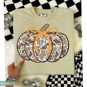 Camouflage Pumpkin PNG: Camo Fall Design (Digital Download)