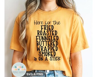 Funny Fair Food SVG PNG: County And State Fair Design (Digital Download)