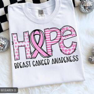Breast Cancer Awareness Ribbon PNG: Hope Design (Digital Download)