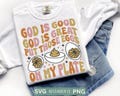 Deviled Egg svg, God is good God is great svg, funny thanksgiving svg, retro fall svg, cricut cut file and sublimation