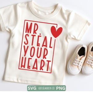 Herr stehlen dein Herz svg, Junge Valentine Sublimation