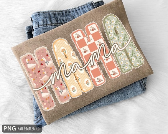 Vintage Mama Goose PNG: Preppy Mom Coquette Design (Digital Download)