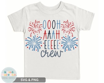 Cousin Crew 4th of July SVG PNG: Kids Patriotic Design (Digital Download)