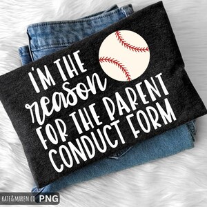 Funny Baseball Mom SVG PNG: Conduct Form Design (Digital Download) image 1