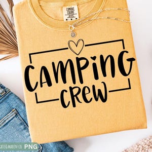 Camping Crew SVG PNG: Family Matching Camp Design (Digital Download)